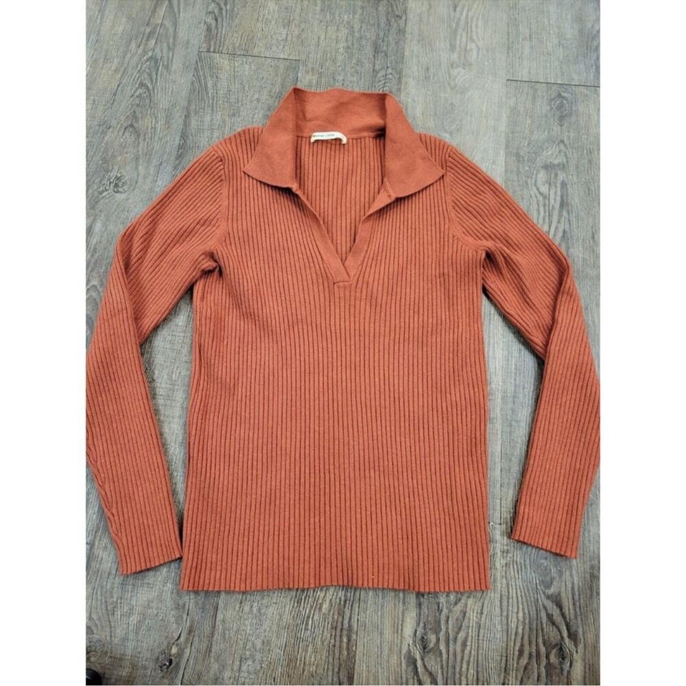 Marine Layer Lexi Ribbed Polo sweater